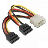 Delock Cable Molex - SATA 15-pin x2 10cm | 60102