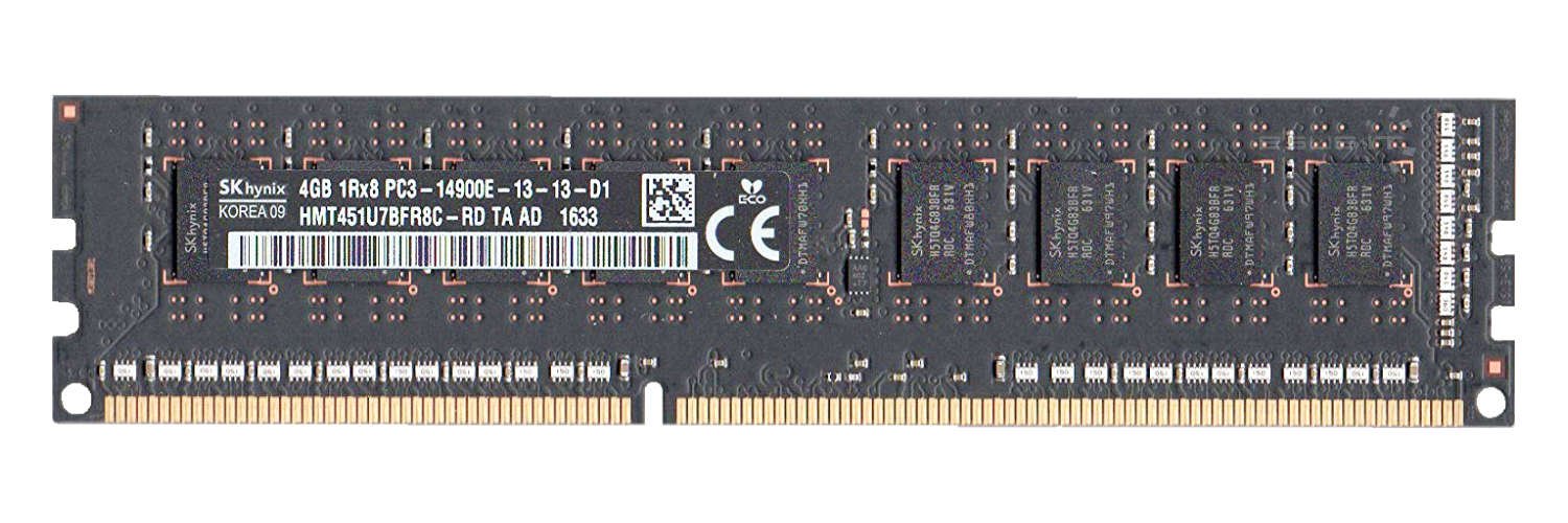 Memory Ram 1x 4gb Hynix Ecc Unbuffered Ddr3 1866mhz Pc3 14900 Udimm Hmt451u7bfr8c Rd Esus It