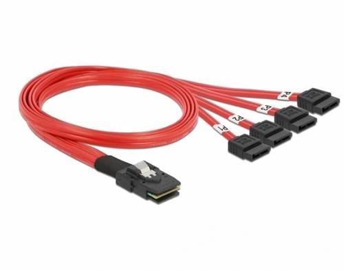 Delock Cable (83057) Mini SAS SFF-8087 | 4 x SATA 7 pin 0.5m.| 83057