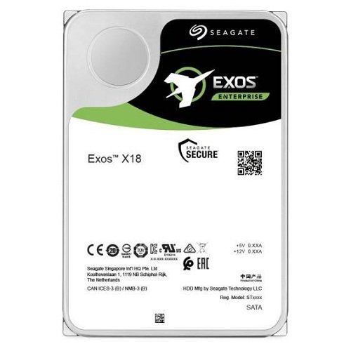 Hard Disk Drive Seagate Exos X18 3.5'' HDD 16TB 7200RPM SATA 6Gb/s 256MB | ST16000NM000J