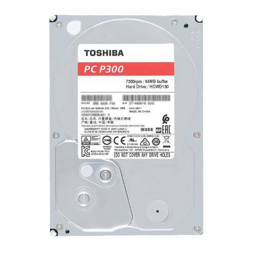 Hard Disk Drive Toshiba P300 3.5'' HDD 4TB 5400RPM SATA 6Gb/s 128MB | HDWD240UZSVA