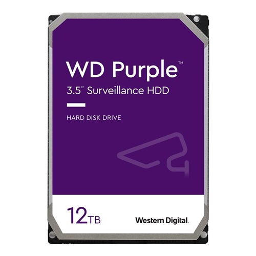 Hard Disk Drive Western Digital PURPLE 3.5'' HDD 12TB 7200RPM SATA 6Gb/s 256MB | WD121PURZ