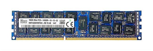 Memory RAM 1x 16GB Hynix ECC REGISTERED DDR3  1866MHz PC3-14900 RDIMM | HMT42GR7BFR4C-RD