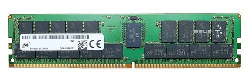 Memory RAM 1x 16GB Micron DDR4 1Rx8 3200MHz PC4-25600 ECC REGISTERED  | MTA9ASF2G72PZ-3G2