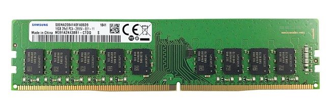 Memory RAM 1x 16GB Samsung ECC UNBUFFERED DDR4 2Rx8 2666MHZ PC4-21300 UDIMM | M391A2K43BB1-CTD