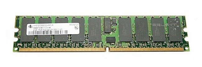 Memory RAM 1x 2GB QIMONDA ECC REGISTERED DDR2  800MHz PC2-6400 RDIMM | HYS72T256220EP-25F-B2