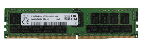 Memory RAM 1x 32GB Hynix ECC REGISTERED DDR4 2Rx4 3200MHz PC4-25600 RDIMM | HMAG84EXNRA199N