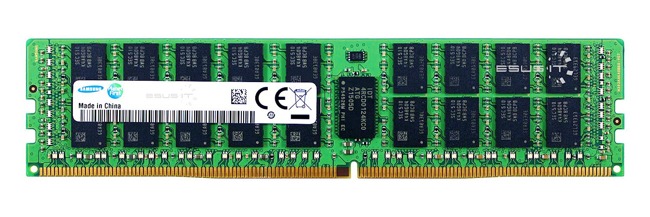 Memory RAM 1x 32GB Samsung ECC REGISTERED DDR4 2Rx4 2933MHz PC4-23400 RDIMM | M393A4K40CB2-CVF