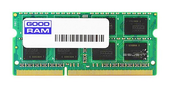 Memory RAM 1x 4GB GoodRAM SO-DIMM DDR3 1066MHz PC3-12800 | W-AMM10664G