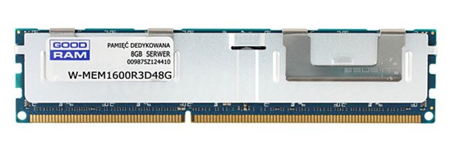 Memory RAM 1x 8GB GoodRAM ECC REGISTERED DDR3  1600MHz PC3-12800 RDIMM | W-MEM1600R3D48GH