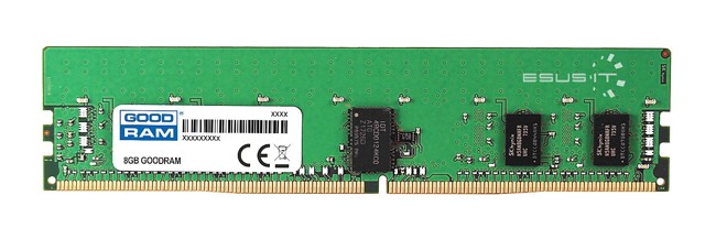 Memory RAM 1x 8GB GoodRAM ECC UNBUFFERED DDR4 2Rx8 2400MHz PC4-19200 UDIMM | W-MEM2400E4D88G