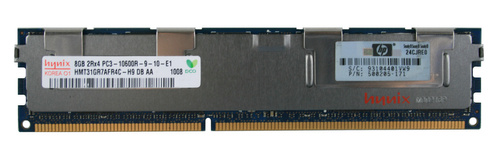 Memory RAM 1x 8GB Hynix ECC REGISTERED DDR3  1333MHz PC3-10600 RDIMM | HMT31GR7AFR4C-H9