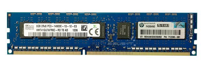 Memory RAM 1x 8GB Hynix ECC UNBUFFERED DDR3  1866MHz PC3-14900 UDIMM | HMT41GU7AFR8C-RD