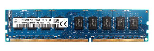 Memory RAM 1x 8GB Hynix ECC UNBUFFERED DDR3  1866MHz PC3-14900 UDIMM | HMT41GU7BFR8C-RD