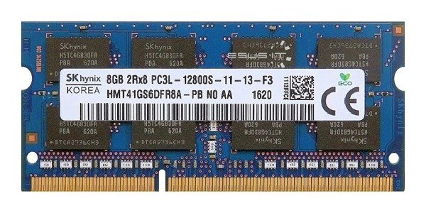 Memory RAM 1x 8GB Hynix SO-DIMM DDR3 1600MHz PC3-12800 | HMT41GS6DFR8A-PB