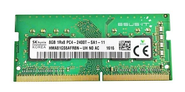 Memory RAM 1x 8GB Hynix SO-DIMM DDR4 2400MHz PC4-19200 | HMA81GS6AFR8N-UH