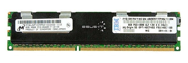 Memory RAM 1x 8GB IBM ThinkServer & System X DDR3 1066MHz ECC REGISTERED DIMM | 49Y1399 