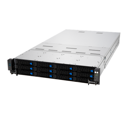 Server platform ASUS 2U RS720-E10-RS12/10G/1.6KW/4NVMe/OCP/RH Intel x 2 DDR4 x 32 14 x 2.5" PSU 1+1