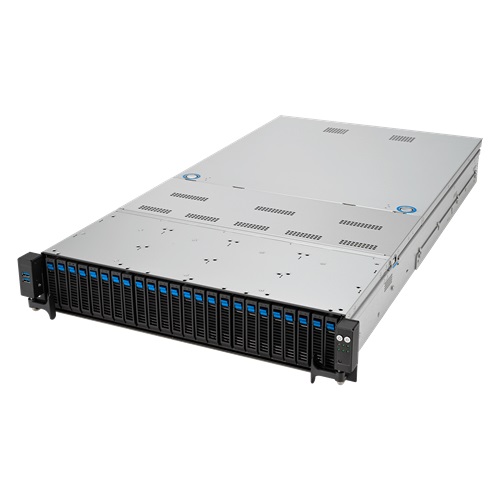 Server platform ASUS 2U RS720A-E12-RS24/10G/2.6kW/16NVMe 90SF02E1-M00710 AMD x 2 DDR5 x 24 24 x 2.5" SATA/SAS/NVME PSU 1+1