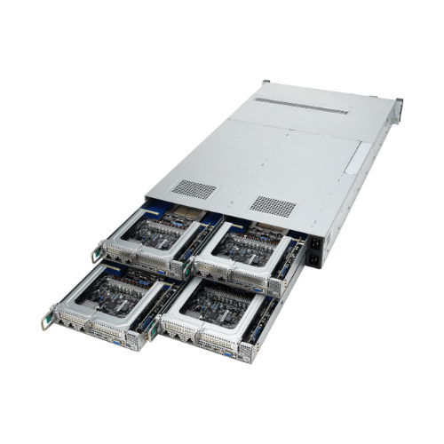 Server platform ASUS 2U RS720QA-E12-RS8U/10G/2600W(1+1) 90SF02R1-M00040 AMD x 8 DDR5 x 24/node 10 x 2.5" SATA/SAS/NVME PSU 2+0