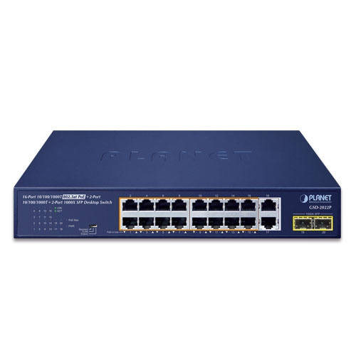 Switch Planet GSD-2022P 18x 1Gb 2x SFP 185 W PoE+