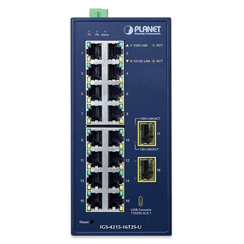 Switch Planet IGS-4215-16T2S 16x 1Gb 2x SFP