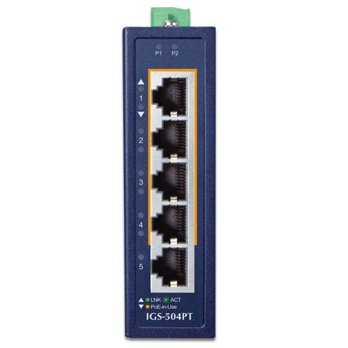 Switch Planet IGS-504PT 5x 1Gb 120 W PoE+