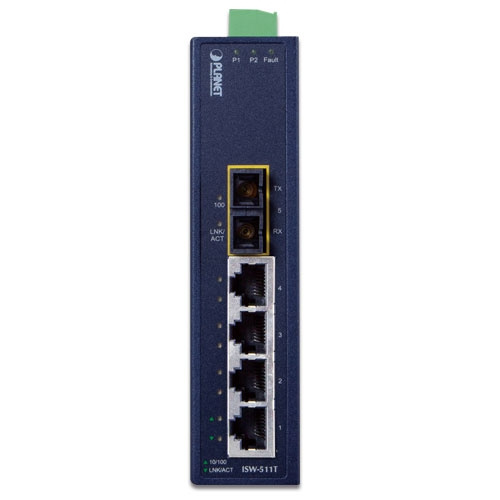 Switch Planet ISW-511 4x 100Mb 1x 100Mbps SFP