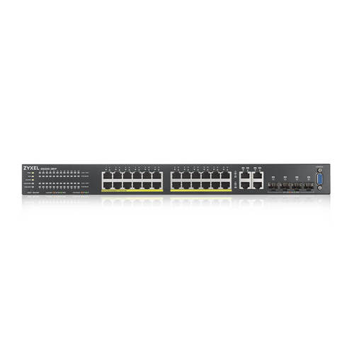 Switch Zyxel GS2220-28HP-EU0101F 24x 1Gb 4x RJ-45/SFP combo ports 375W PoE+