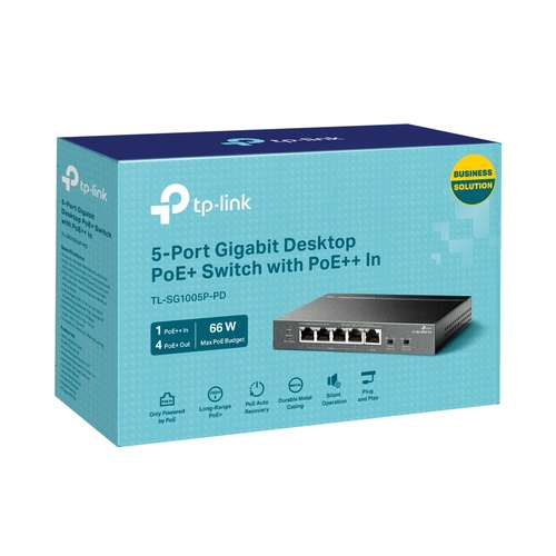 Switch TP-LINK TL-SG1005P-PD 5x 1Gb 66 W PoE+ / PoE++