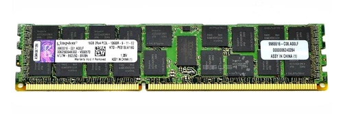 Memory RAM 1x 16GB Kingston ECC REGISTERED DDR3  1333MHz PC3-10600 RDIMM | KTD-PE313LV/16G