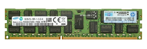 Memory RAM 1x 16GB Samsung ECC REGISTERED DDR3  1600MHz PC3-12800 RDIMM | M393B2G70DB0-YK0