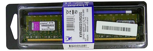 Memory RAM 1x 2GB Kingston ECC REGISTERED DDR2  400MHz PC2-3200 RDIMM | KVR400D2S4R3/2G