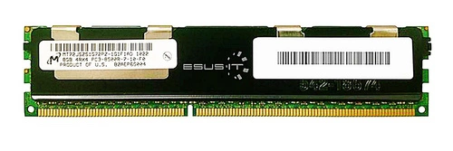 Memory RAM 1x 8GB Micron ECC REGISTERED DDR3 1066MHz PC3-8500 RDIMM | MT72JSZS1G72PZ-1G1