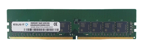 Memory RAM 1x 32GB ESUS IT ECC UNBUFFERED DDR4 2Rx8 2933MHz PC4-23400 UDIMM | ESUD42933ED8/32G