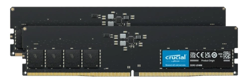 Memory RAM 2x 16GB Crucial NON-ECC UNBUFFERED DDR5 4800MHz PC5-38400 UDIMM | CT2K16G48C40U5