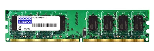 Memory RAM 1x 1GB GoodRAM ECC UNBUFFERED DDR2 800MHz PC2-6400 UDIMM | W-MEM80E21G