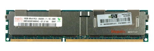 Memory RAM 1x 16GB HPE Proliant & Workstation DDR3 4Rx4 1066MHz ECC REGISTERED DIMM | 500666-B21-RFB