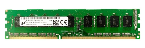 Memory RAM 1x 4GB Micron ECC UNBUFFERED DDR3 1600MHz PC3-12800 UDIMM | MT18KSF51272AZ-1G6
