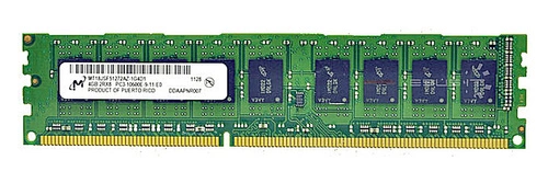 Memory RAM 1x 4GB Micron ECC UNBUFFERED DDR3 1333MHz PC3-10600 UDIMM | MT18JSF51272AZ-1G4