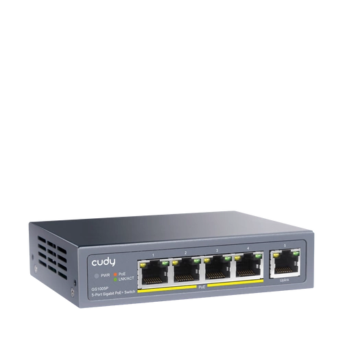 Switch Cudy GS1005P 5x 1Gb 65 W PoE+