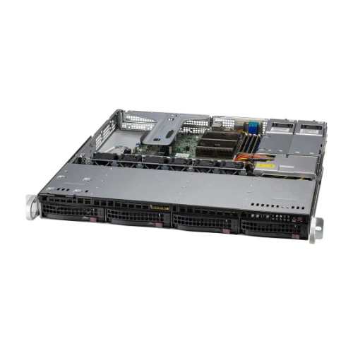 Server platform Supermicro 1U 510T-MR SYS-510T-MR Intel x 1 DDR4 x 4 4 x 3.5" SATA PSU 1+1