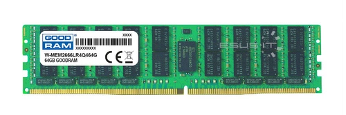 Memory RAM 1x 64GB GoodRAM ECC LOAD REDUCED DDR4 4Rx4 2666MHZ PC4-21300 LRDIMM | W-MEM2666LR4Q464G