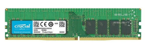 Memory RAM 1x 8GB Crucial ECC REGISTERED DDR4 1Rx8 2666MHZ PC4-21300 RDIMM | CT8G4RFS8266-2G6D1