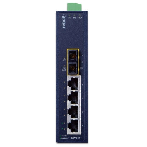 Switch Planet ISW-511T 4x 100Mb 1x 100Mbps SFP