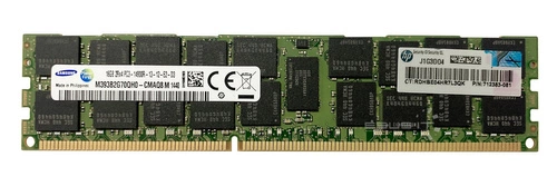 Memory RAM 1x 16GB Samsung ECC REGISTERED DDR3  1866MHz PC3-14900 RDIMM | M393B2G70QH0-CMA