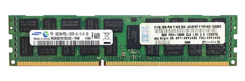 Memory RAM 1x 8GB Samsung ECC REGISTERED DDR3  1333MHz PC3-10600 RDIMM | M393B1K70CH0-CH9